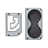 V2 Oversize Cup Holder + Shifter/Shift Gate Trim Rings (2014-2021 Tundra) - LUNAR ROCK