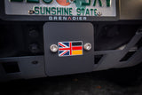 Rear Hitch Cover with Red Lambda - 2024+ Grenadier / Quartermaster