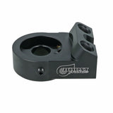 BOOST Products Billet Oil Filter Sandwich Plate Adapter  w/ Thermostat, black anodized