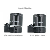 BOOST Products Billet Oil Filter Sandwich Plate Adapter  w/ Thermostat, black anodized