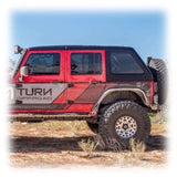 Turn Offroad 07-18 Jeep JK 2 Door Fastback Hardtop 4-Piece White