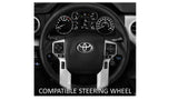 Steering Wheel Emblem Overlay (Select Toyota Models) - ARMY GREEN - BLANK