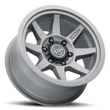 ICON Alloys Rebound SLX, Charcoal, 17 x 8.5 / 6 x 5.5, 0mm Offset, 4.75" BS SKU: 1917858347CH