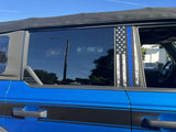 American Flag B Pillar Protection Kit (Printed Series) - 2021+ Bronco 4 Door
