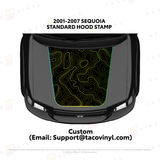 2001 - 07 Sequoia Hood Stamp