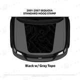 2001 - 07 Sequoia Hood Stamp