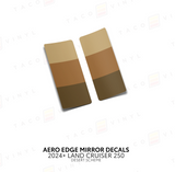 2024+ Land Cruiser 250 Aero Edge Mirror Decals