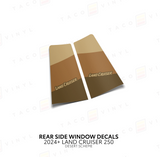 2024+ Land Cruiser 250 Rear Side Window Decal