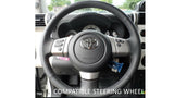 Steering Wheel Emblem Overlay (Select Toyota Models) - CEMENT - AJT DESIGN