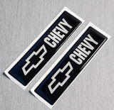 2x Domed Bowtie Emblem Inserts for Weathertech Floor Mats - Fits Chevy / Chevrolet