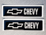 2x Domed Bowtie Emblem Inserts for Weathertech Floor Mats - Fits Chevy / Chevrolet