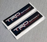 2x Domed Toyota TRD Sport Emblem Inserts for Weathertech Floor Mats Tacoma Tundra