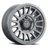 ICON Alloys Recon SLX, Charcoal, 17 x 8.5 / 6 x 5.5, 0mm Offset, 4.75" BS SKU: 3617858347CH