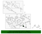 Oil Seal; Seal - Toyota (90311-47027) - Front Differential
