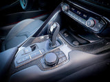 3D Carbon Phone Charger / USB / Cigarette Lighter Tray Overlay - 2020+ Supra