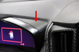 3D Carbon Speedometer Outer Trim Overlays (Rear) - 2022+ WRX