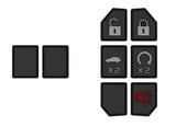 Injection Fob IF026 (Jeep Smart) - BLACK