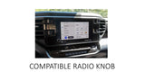 Radio Knob (2022+ Tundra 8" Screen) - BLACK