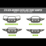 4Runner Overland Series Front Bumper / 5th Gen / 2014+