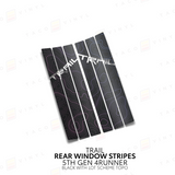4Runner Rear Window Stripes - WITH TOPO