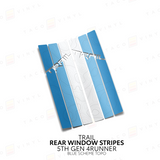 4Runner Rear Window Stripes - WITH TOPO