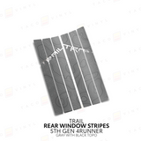 4Runner Rear Window Stripes - WITH TOPO