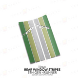 4Runner Rear Window Stripes - WITH TOPO