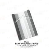 4Runner Rear Window Stripes - WITH TOPO