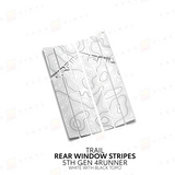 4Runner Rear Window Stripes - WITH TOPO