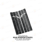 4Runner Rear Window Stripes - WITH TOPO