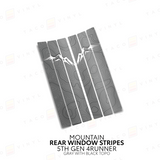 4Runner Rear Window Stripes - WITH TOPO