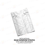 4Runner Rear Window Stripes - WITH TOPO
