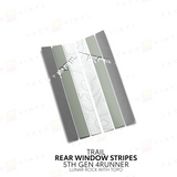 4Runner Rear Window Stripes - WITH TOPO