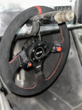 13.5'' MOJAB Flat Steering Wheel Leather or Suede