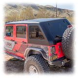 Turn Offroad 07-18 Jeep JK 2 Door Fastback Hardtop 4-Piece White