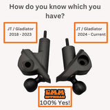 Jeep Wrangler Mirror Mounts ( ONLY ) For 2024 - Current Year - CMM Offroad