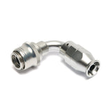 Quick Click Female PTFE Hose End -AN - 90°