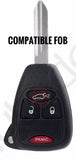 Injection Fob IF007 (Wrangler JK) - CHIEF BLUE