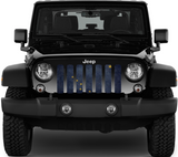 Alaska Grunge State Flag Grille Insert