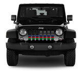 Hold the Line Back the Blue, Red, Green Grille Insert