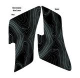Topo Rear Interior Lower Door Card Insert Overlays (Printed Series) - 2021+ Bronco 4 Door