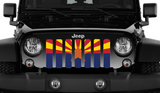 Arizona State Flag Grille Insert