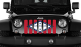 Arkansas State Flag Grille Insert