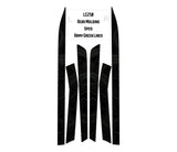 Topographic Rear Trim Overlays (6pcs) - 2024+ Land Cruiser / GX 550