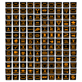 Printed Series Auxiliary Switch Labels (Upfitter) - 2017-2020 F-150 Raptor, 2017-2022 F-250 / F-350 Super Duty / 2024+ Grenadier