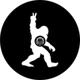 Bigfoot Peace Out Black Spare Tire Cover
