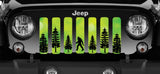Bigfoot - Bright Green Background Grille Insert