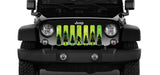 Bigfoot - Bright Green Background Grille Insert