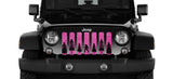 Bigfoot - Bright Pink Background Grille Insert