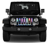 Bigfoot - Rainbow Chrome Background Grille Insert